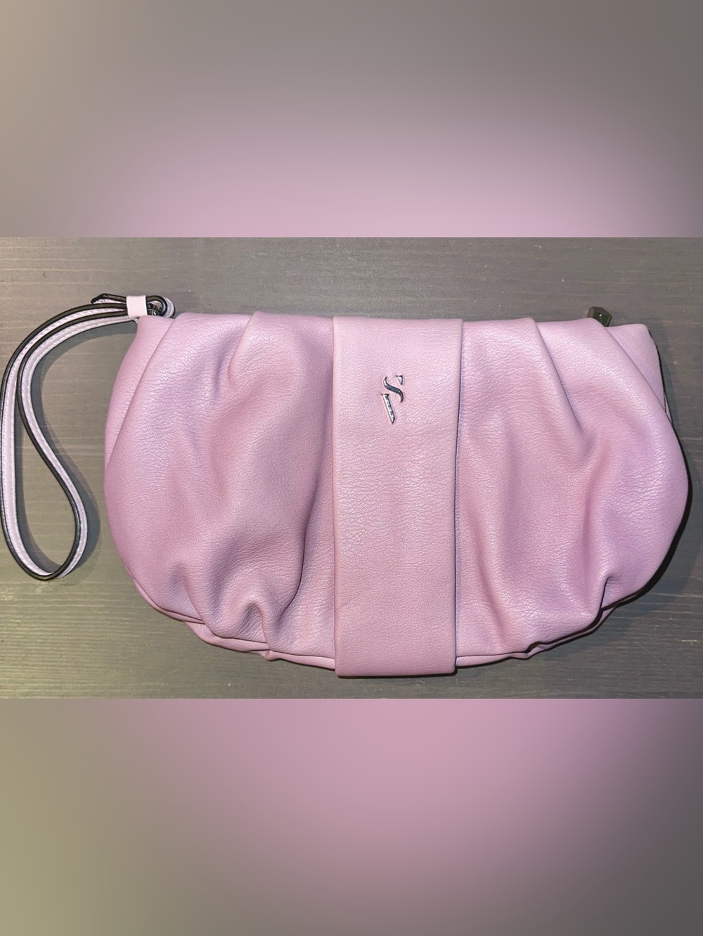 Simply Vera Wang Soft Pleated Wristlet Clutch with Zipper - Ombré Lavender